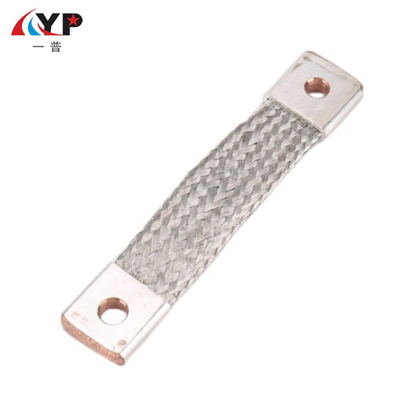 Đầu nối linh hoạt bện bằng đồng mạ thiếc có đai sắt